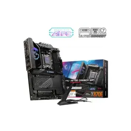 MSI MPG X870E CARBON WiFi Carte mère Gaming, Wi-Fi 7, 5G LAN, USB 40 Gb/s, PCIe supplémentaire, LED RGB Dragon, Socket AM5