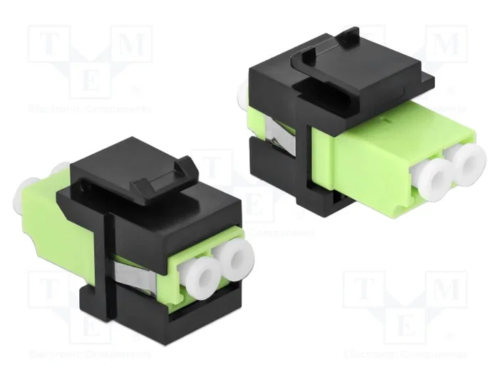 DELOCK Connecteur fibre optique Keystone LC duplex multi-mode DELOCK Connecteur fibre optique Keystone LC duplex multi-mode