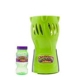 Gazillion Bubble Flare 37645 - Machine à bulles magique avec lumières colorées et sons pyrotechniques, inclut flacon de liquide 118ml, anti-renversement, pour enfants 3 ans et plus