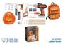 JugaToys Sac à dos d'outils avec perceuse et accessoires