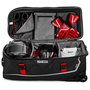 Sparco Bolsa Tour Noir-Rouge S016437NRRS Sac de voyage 142L, Polyester Résistant à l'Eau, Roues Renforcées, Poignée Réglable