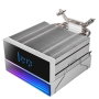 Mars Gaming MCPU-LCD Ventilateur Dissipateur CPU 300W TDP 120mm PWM ARGB Blanc avec écran LCD