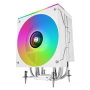 Mars Gaming MCPU-LCD Ventilateur Dissipateur CPU 300W TDP 120mm PWM ARGB Blanc avec écran LCD