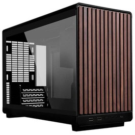 Lian Li A3 Boîtier PC Gaming Wood Glass Version Noir M-ATX/ATX Acier et Bois