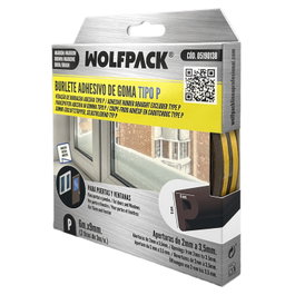 WOLFPACK LINEA PROFESIONAL Joint élastique en P 6 m x 9 mm Marron