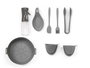 Kinvara Set de 8 ustensiles pour Air Fryer 24x22x6 cm Gris Silicone (Set de 12)