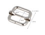Innspiro Boucle Coulissante Rectangulaire en Fer Nickel 20 mm (Lot de 5)
