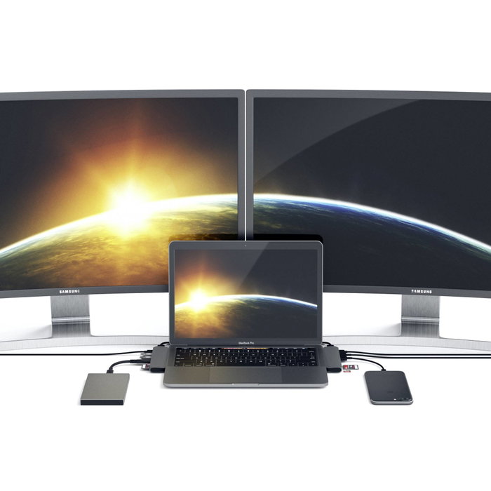 Satechi Type-C Pro Hub 4K HDMI Gris sidéral