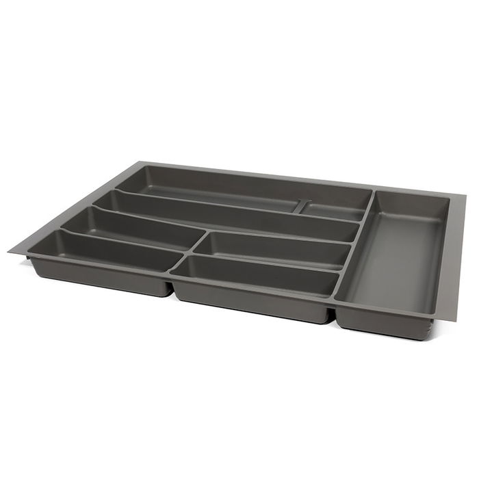 HERRAJES ALK Cubertero Modelo Auro pour Cajon - Finition Anthracite/Blanc - Module 300-1000mm - Organisateur de Couverts de Cuisine HERRAJES ALK Cubertero Modelo Auro pour Cajon - Finition Anthracite/Blanc - Module 300-1000mm - Organisateur de Couverts de Cuisine