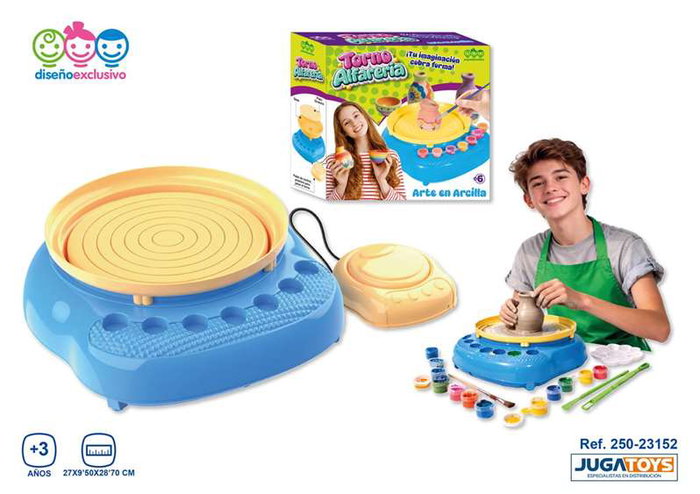 Jugatoys - pequeñ@sartistas Tour de poterie avec accessoires