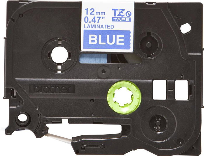 Brother TZE-535 Ruban de marquage laminé 12 mm bleu sur blanc Brother TZE-535 Ruban de marquage laminé 12 mm bleu sur blanc
