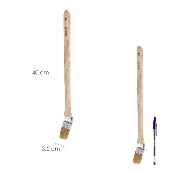 WOLFPACK LINEA PROFESIONAL Pinceau pour radiateur 1 1/2 pouces poil blanc WOLFPACK LINEA PROFESIONAL Pinceau pour radiateur 1 1/2 pouces poil blanc