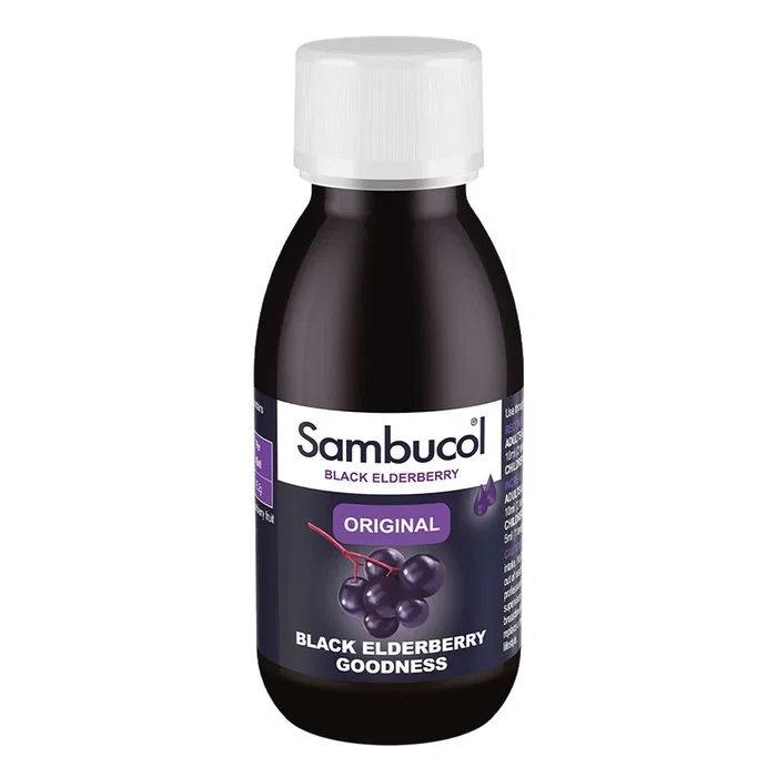 Sambucol Original, Extrait de sureau noir, Sirop 120 ml Sambucol Original, Extrait de sureau noir, Sirop 120 ml