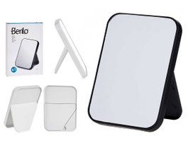 BERILO Lot de 36 grands miroirs en plastique Blanc + Noir