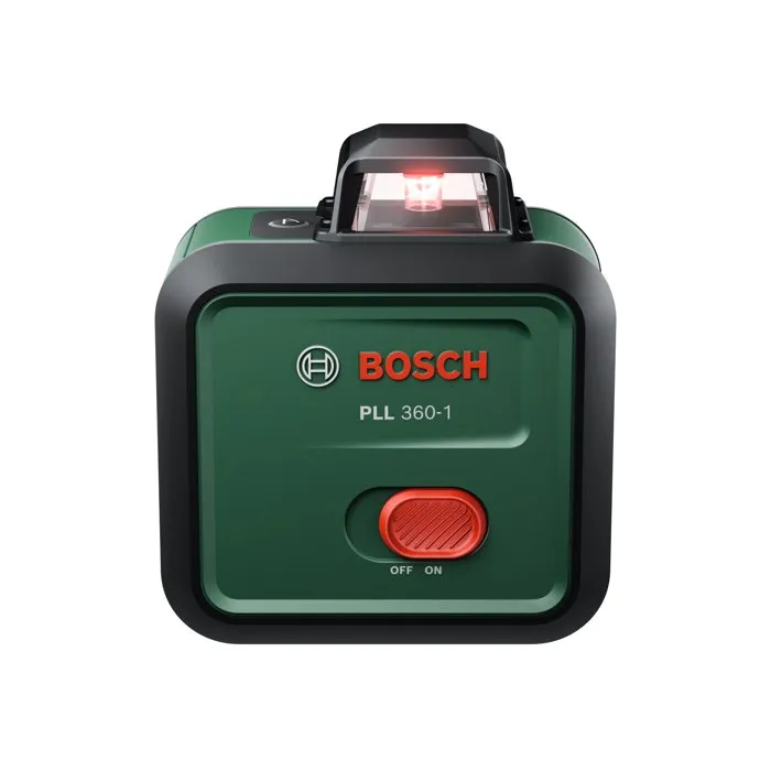 Bosch PLL 360-1 Niveau laser rotatif 360 degrés avec ligne horizontale, précision +/- 0.4 mm/m, portée 24 m, housse et piles incluses Bosch PLL 360-1 Niveau laser rotatif 360 degrés avec ligne horizontale, précision +/- 0.4 mm/m, portée 24 m, housse et piles incluses