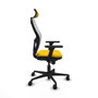 Piqueras y Crespo Chaise de Bureau avec Appui-tête Jorquera 3D036N2 Jaune