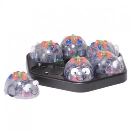 TTS Blue-Bot Lot de 6 robots programmables avec station de charge rechargeable - Classe