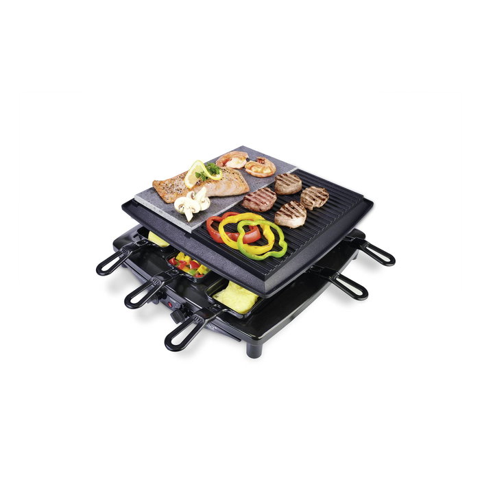 Steba RC 4 Plus Raclette avec pierre naturelle et 8 poêlons