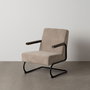 Fauteuil Noir Taupe 61 x 70 x 85 cm