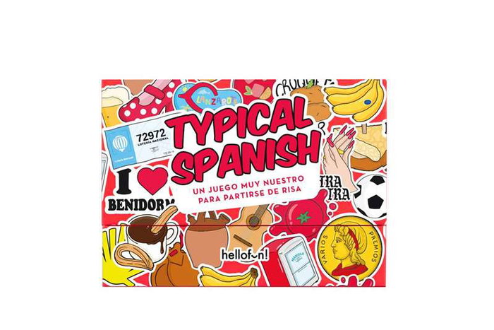 Hello Fun Juego Typical Spanish - Jeu en espagnol pour s'amuser - Dimensions : 14,8 x 10 x 7 cm
