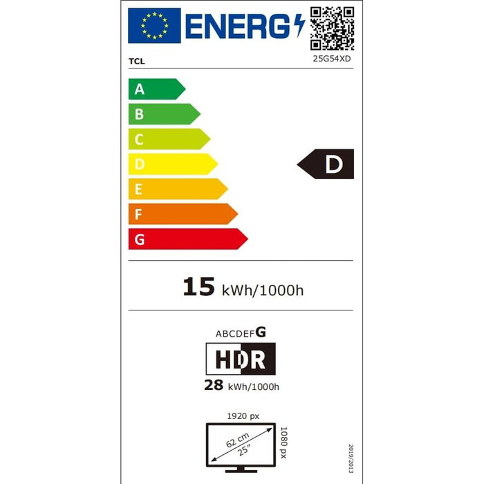 Écran TCL 25G54 25" Full HD