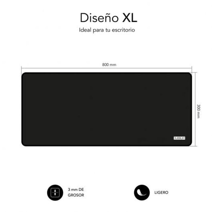 Souris et Tapis de Souris Gaming Subblim Harm XL Noir