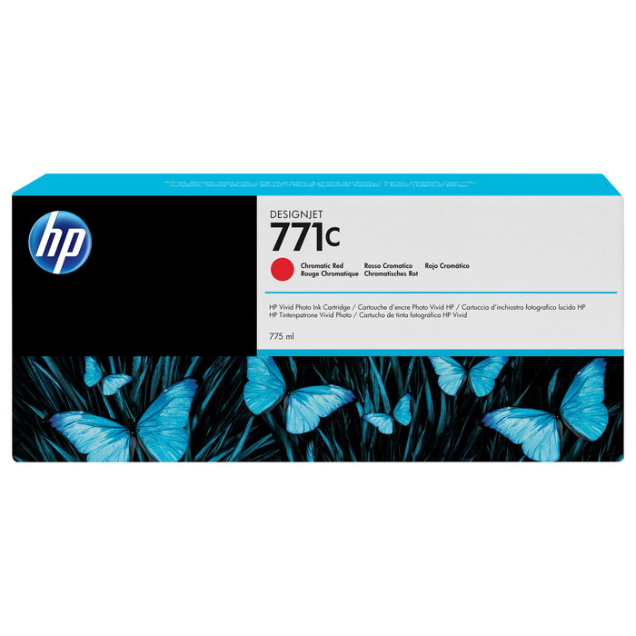 HP Cartouche d'encre originale 771C Rouge B6Y08A HP Cartouche d'encre originale 771C Rouge B6Y08A