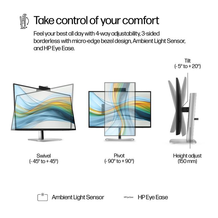 HP Series 5 Pro 527pm 27 pouces QHD Jet Black