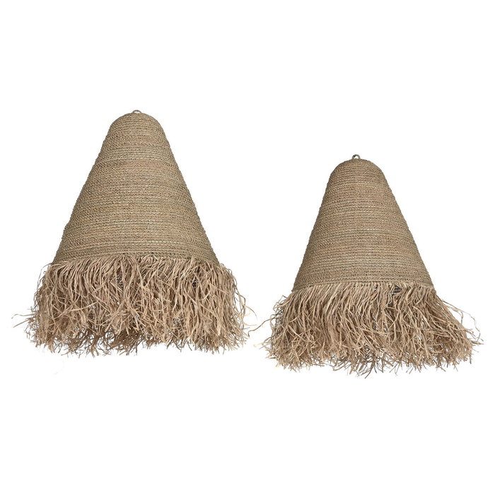 Home ESPRIT Écran de lampe Aluminium Feuille de palmier Naturel (Lot de 2) Home ESPRIT Écran de lampe Aluminium Feuille de palmier Naturel (Lot de 2)