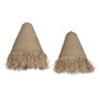 Home ESPRIT Écran de lampe Aluminium Feuille de palmier Naturel (Lot de 2)