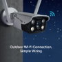 TP-Link Caméra IP VIGI Extérieure C340-W (4mm) - Surveillance WiFi Résistante aux Intempéries, Vision Nocturne