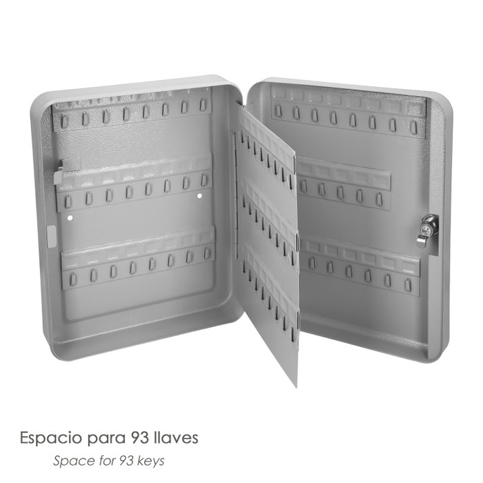 WOLFPACK LINEA PROFESIONAL Boîte d'archivage pour 93 clés, gris
