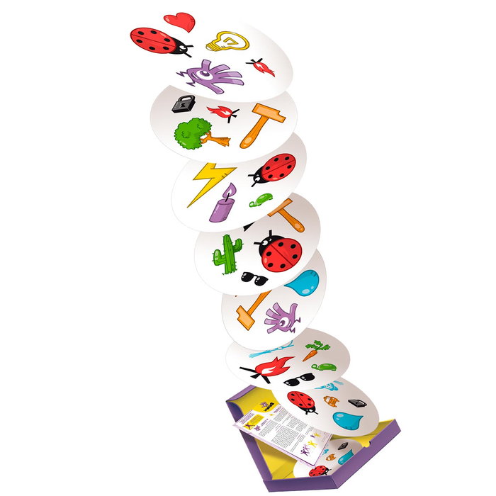Asmodee Juego Dobble Giant - Version géante du jeu d'observation et de rapidité, 4 variantes de jeu incluses, pour 6 ans et plus - Référence Zygdobgi0101Ml1