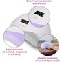 Medisana Lampe à Ongles 2-en-1 ND 880 - Séchoir LED et UV avec Écran LCD, Minuterie 4 Temps, Capteur Auto On/Off, Blanc
