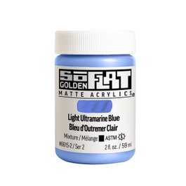 Golden SoFlat Peinture acrylique mate Bleu Outremer Clair 59 ml