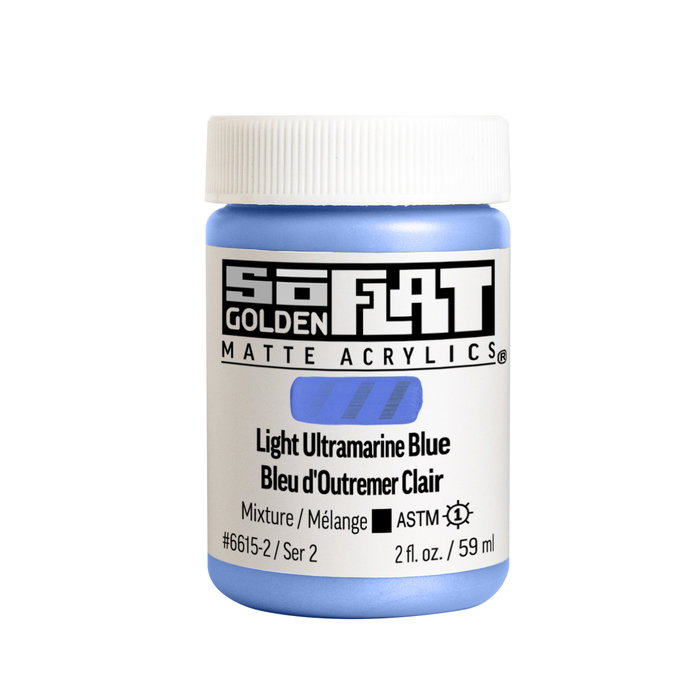 Golden SoFlat Peinture acrylique mate Bleu Outremer Clair 59 ml Golden SoFlat Peinture acrylique mate Bleu Outremer Clair 59 ml