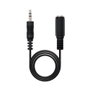 Nanocable Câble audio Jack 3,5 mm mâle vers Jack 3,5 mm femelle, 5 m, Noir