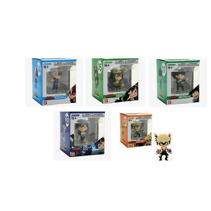Bandai Chibimaster My Hero Academia Figurine 10 cm - Tirage Aléatoire (Izuku Midoriya, Katsuki Bakugo, Tsuyu Asui, Shoto Todoroki, Tenya Iida) Bandai Chibimaster My Hero Academia Figurine 10 cm - Tirage Aléatoire (Izuku Midoriya, Katsuki Bakugo, Tsuyu Asui, Shoto Todoroki, Tenya Iida)