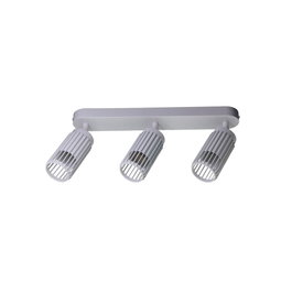 Cristalrecord Sahara Arenado Spot 3 Éléments GU10 10W Blanc Aluminium 40x6x21 cm Sans Ampoule