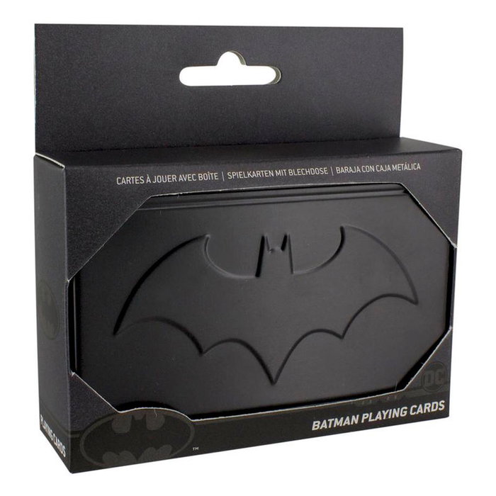 PALADONE Baraja de cartes Batman DC Comics en boîte métallique PALADONE Baraja de cartes Batman DC Comics en boîte métallique