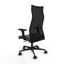Piqueras y Crespo Chaise de Bureau Albacete Gris foncé et Noir