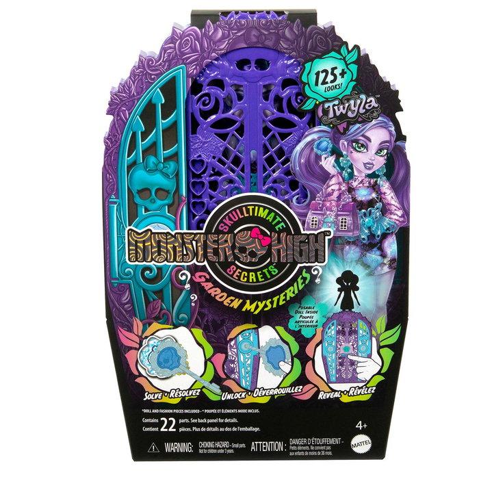 Monster High - Poupée Monster High Skulltimate Secrets Midnight Garden Twyla - Jouet d'énigme avec plus de 19 surprises - Référence Hyt74