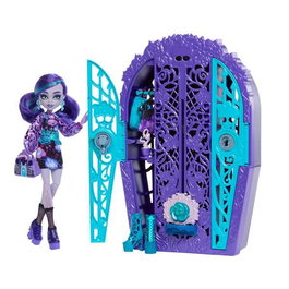 Mattel - Poupée Monster High Twyla avec armoire, vêtements et accessoires