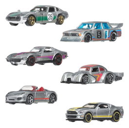 Hot Wheels Silver Series pack 6 véhicules Die-Cast 1/64 ZAMAC