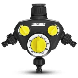 Karcher WT 2 - Minuterie d'arrosage programmable avec 3 sorties d'eau indépendantes et durée réglable jusqu'à 120 min