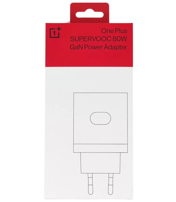 OnePlus Chargeur 80W SuperVOOC USB-C Blanc - Charge Rapide pour Smartphone