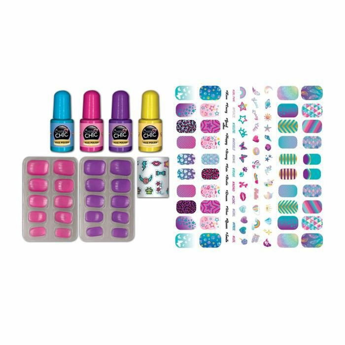 Clementoni Kit Manucure Phosphorescent pour Enfant - 4 Vernis, Faux Ongles, Autocollants Transferts Lumineux - Loisir Créatif dès 7 Ans Clementoni Kit Manucure Phosphorescent pour Enfant - 4 Vernis, Faux Ongles, Autocollants Transferts Lumineux - Loisir Créatif dès 7 Ans