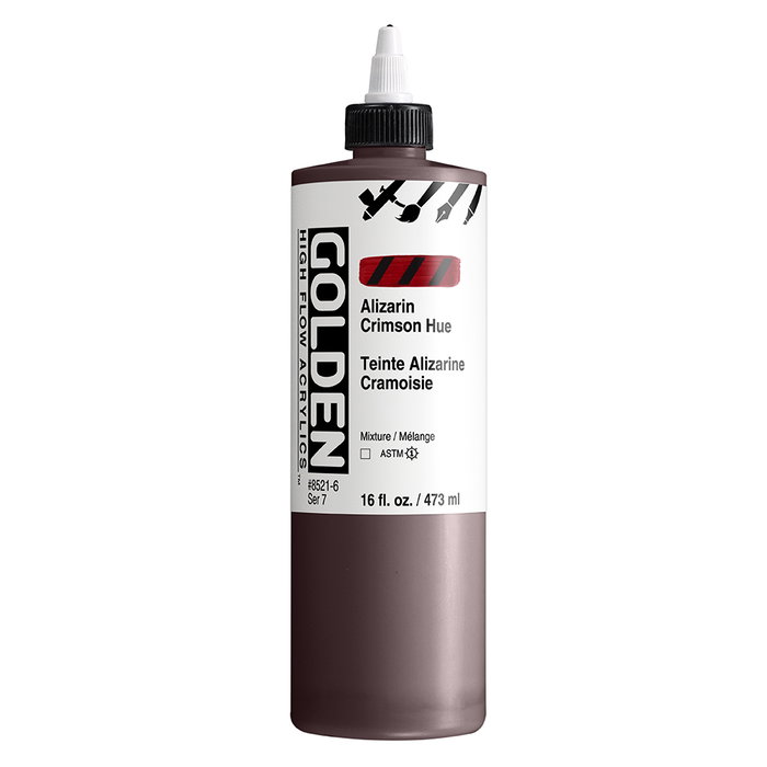 Golden Peinture acrylique High Flow Carmesi Alizar 473 ml Golden Peinture acrylique High Flow Carmesi Alizar 473 ml