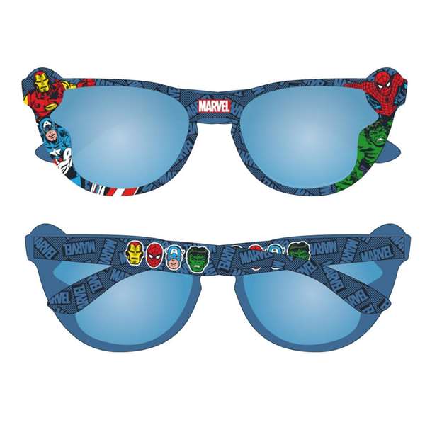 Avengers Lunettes de Soleil Premium pour Enfants - Modèle Avengers - Lunettes de Soleil Bleues Taille 12.6 x 5.0 x 13.0 cm