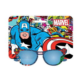 Avengers Lunettes de Soleil Premium pour Enfants - Modèle Avengers - Lunettes de Soleil Bleues Taille 12.6 x 5.0 x 13.0 cm